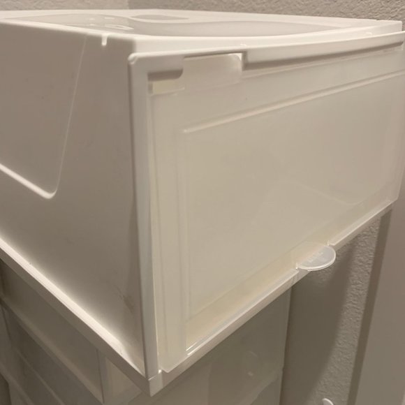 Shoe Storage Box Wide White Front Entry - Picture 3 of 7